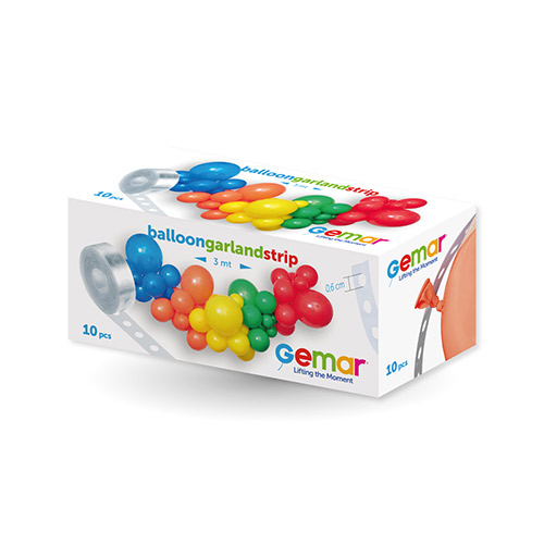 Balloon Garland Strips 3m - Pack of 10 Product Gallery Image