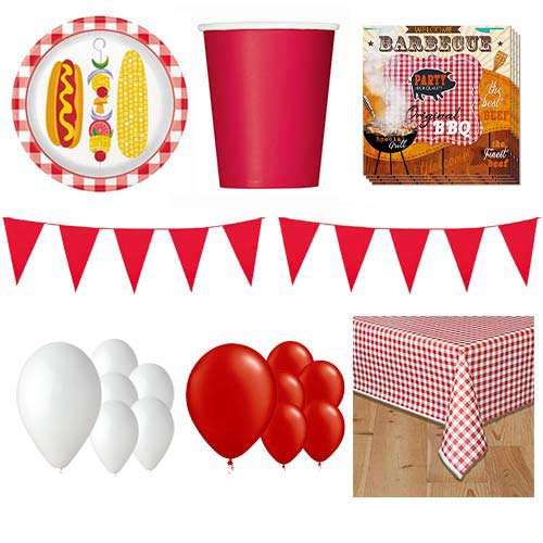 Barbecue Party Theme 16 Person Deluxe Party Pack