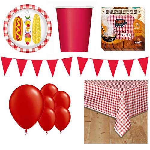 Barbecue Party Theme 8 Person Deluxe Party Pack