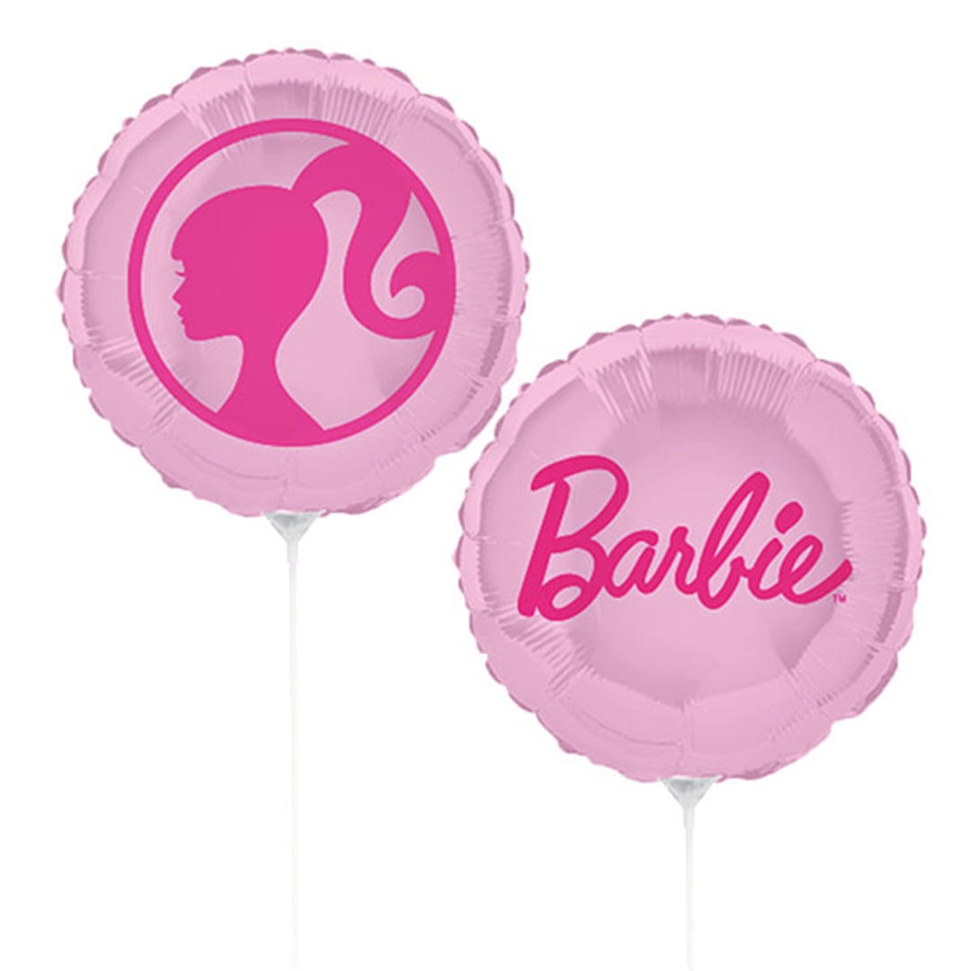Barbie Mini Air Fill Round Foil Balloon 23cm / 9 in