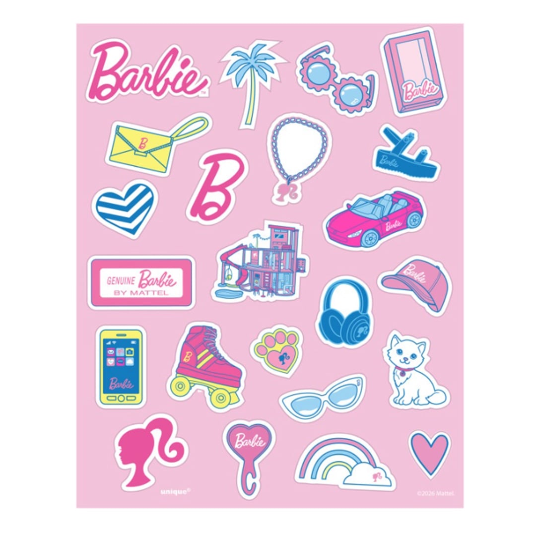 Barbie Sticker Sheets - Pack of 4