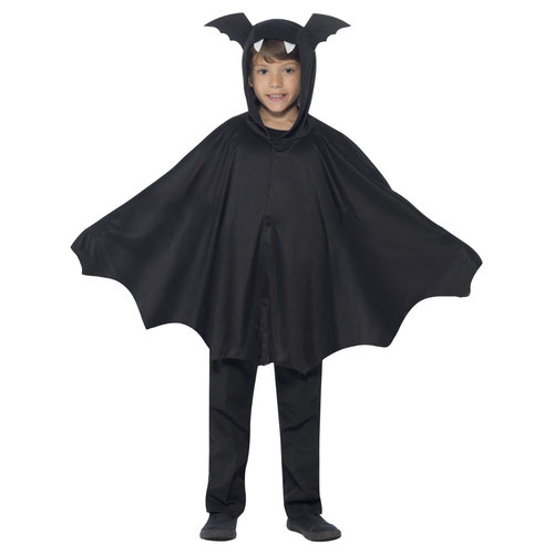 Bat Cape Fancy Dress Costume Kids Unisex Medium / Large Product Gallery Image