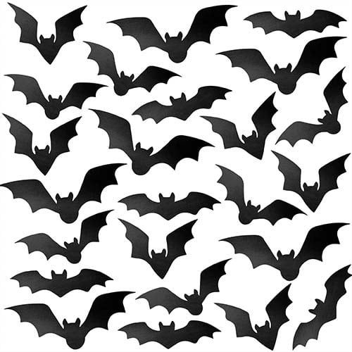 Bat Halloween Window Cling Decorations - Pack of 24 Product Gallery Image