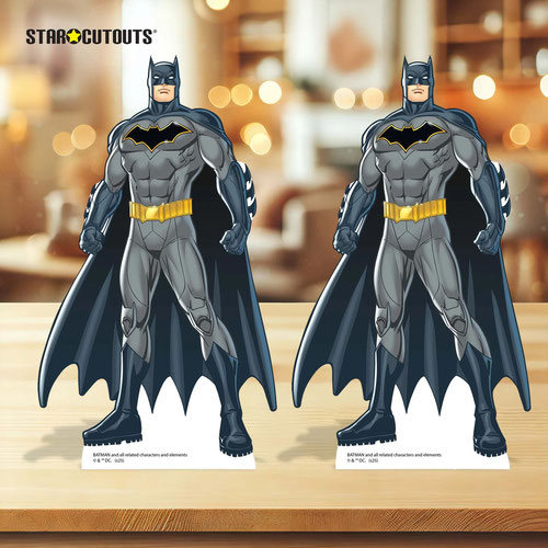 Batman Caped Crusader Table Top Cardboard Cutouts - Pack of 2 Product Gallery Image