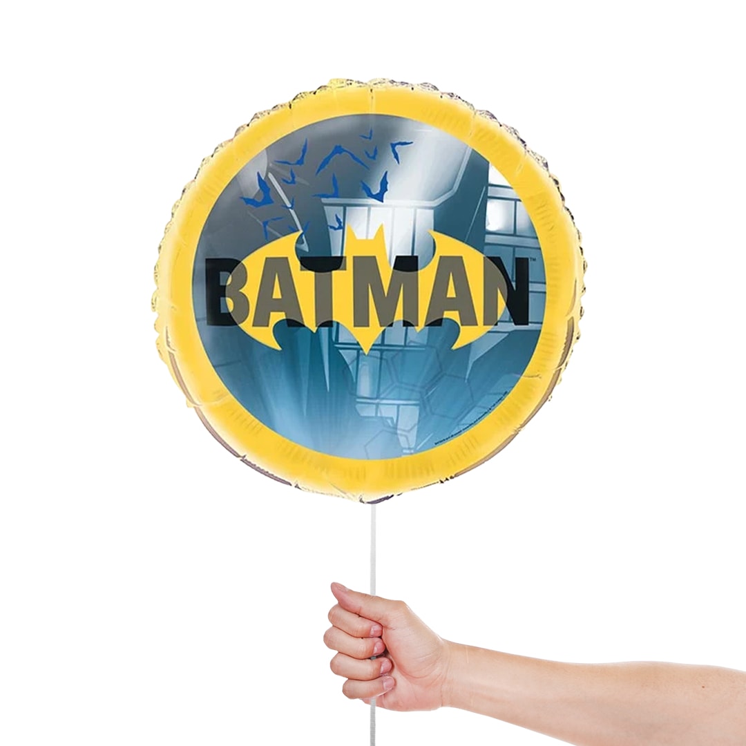 Batman Round Foil Helium Balloon 46cm / 18 in Product Gallery Image