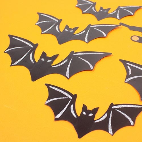 Bats and Witch 3D Halloween Wall Stickers - Pack of 6 Product Gallery Image