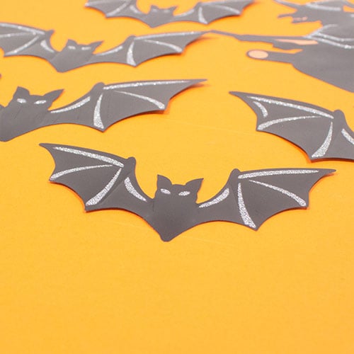 Bats and Witch 3D Halloween Wall Stickers - Pack of 6 Product Gallery Image