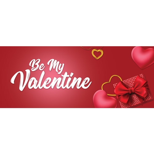 Be My Valentine PVC Party Sign Decoration Product Image