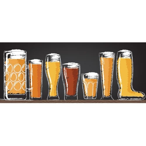 Beer Glasses Design PVC Personalised Party Sign Decoration Product Gallery Image