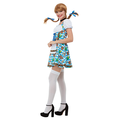 Beer Maiden Blue Fancy Dress Costume Ladies Small - UK 8-10 Product Gallery Image