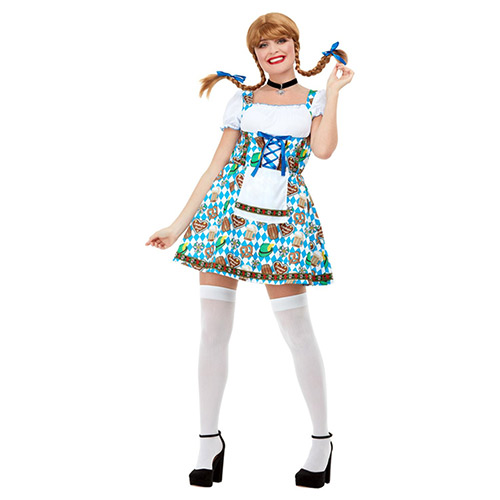 Beer Maiden Blue Fancy Dress Costume Ladies Large - UK 16-18 Product Gallery Image