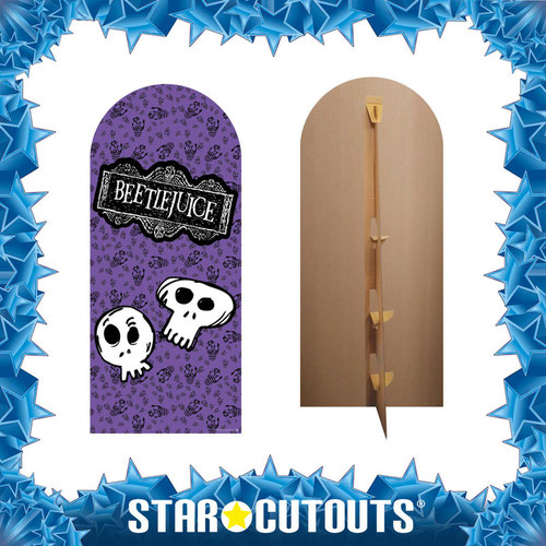 Beetlejuice 1988 Purple Single Backdrop Cardboard Cutout 185cm Product Gallery Image
