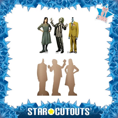 Beetlejuice Beetlejuice Table Top Cardboard Cutouts - Pack of 3 Product Gallery Image