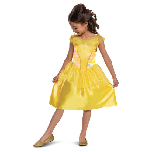 Belle Beauty and the Beast Disney Princess Basic Girls Fancy Dress Costume Kids Small - Age 4-6 Product Gallery Image