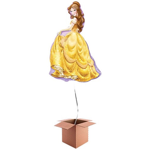 Disney Beauty And The Beast Belle Princess Helium Foil Giant Balloon - Inflated Balloon in a Box