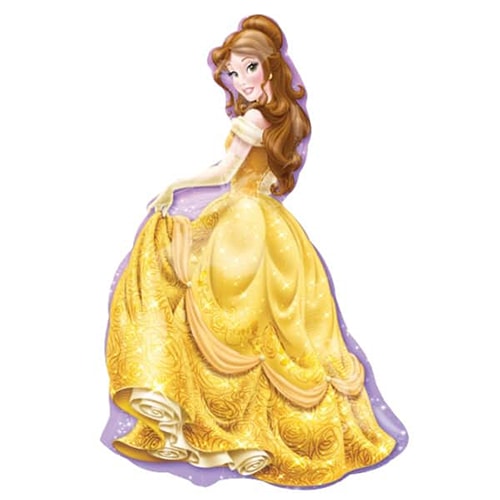 Disney Beauty And The Beast Belle Princess Helium Foil Shaped Balloon 99cm / 34 in Product Image