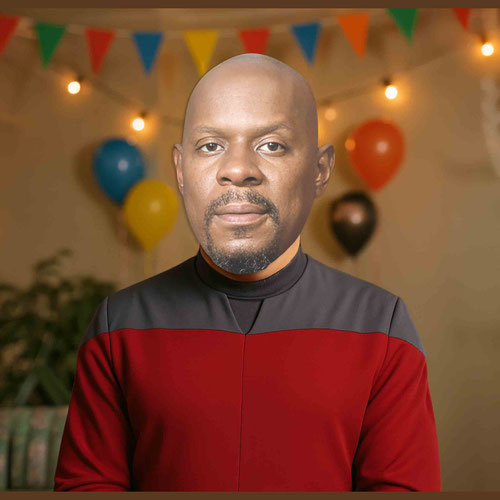 Benjamin Sisko Star Trek Avery Brooks Cardboard Face Mask Product Gallery Image