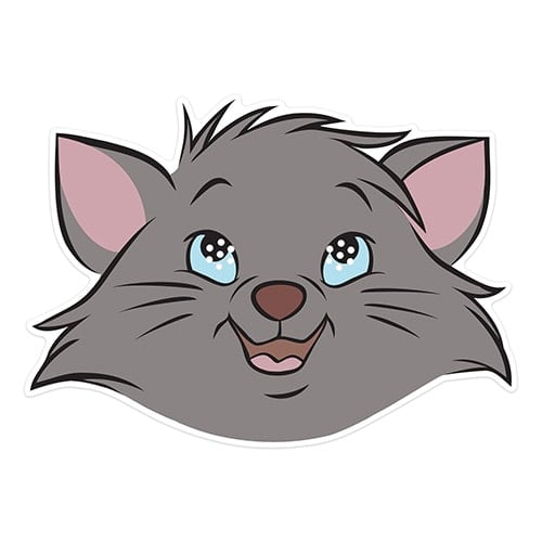 Berlioz The Aristocats Disney Cardboard Face Mask Product Gallery Image