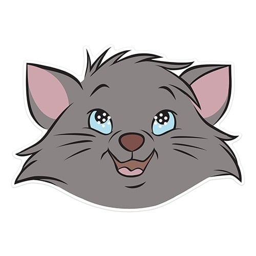 Berlioz The Aristocats Disney Cardboard Face Mask Product Gallery Image