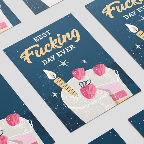 Best Fucking Day Ever Adult Poster PVC Party Sign Decoration Product Gallery Image