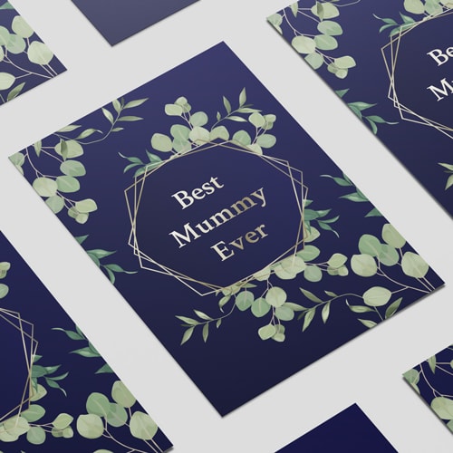 Best Mummy Ever Foliage Mother's Day Poster PVC Party Sign Decoration Product Gallery Image