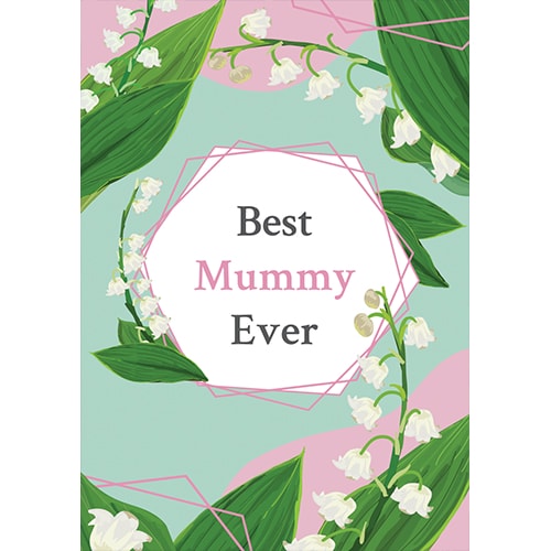 Best Mummy Ever Pastel Poster Mother's Day PVC Party Sign Decoration Product Gallery Image