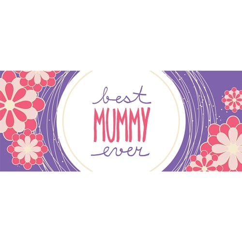 Best Mummy Ever Purple and Pink Mother's Day PVC Party Sign Decoration Product Image