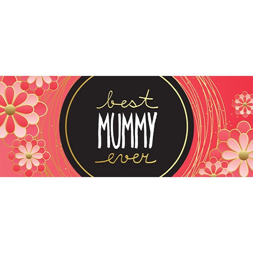 Best Mummy Ever Red Mother's Day PVC Party Sign Decoration Product Image