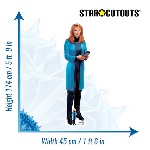 Beverly Crusher Star Trek Gates McFadden Lifesize Cardboard Cutout 174cm Product Gallery Image