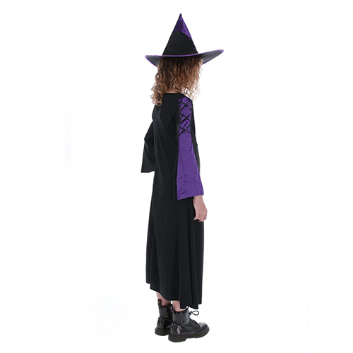 Bewitched Purple Witch Girls Fancy Dress Costume Kids Small - Age 4-6 Product Gallery Image