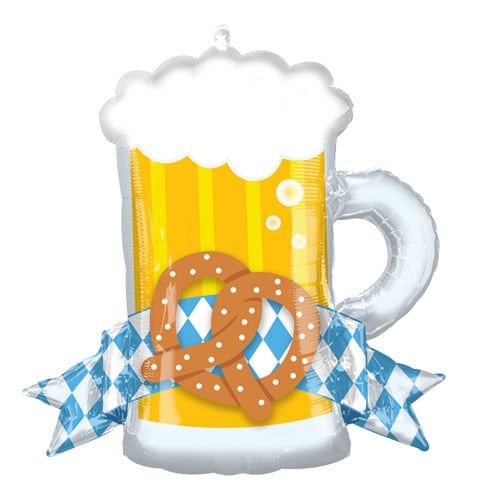 Bierfest Mug Oktoberfest Giant Helium Foil Balloon 66cm / 26 in