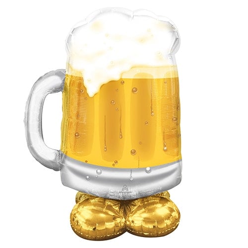 Big Beer Mug Airloonz Air Fill Giant Foil Balloon 124cm / 49 in Product Gallery Image