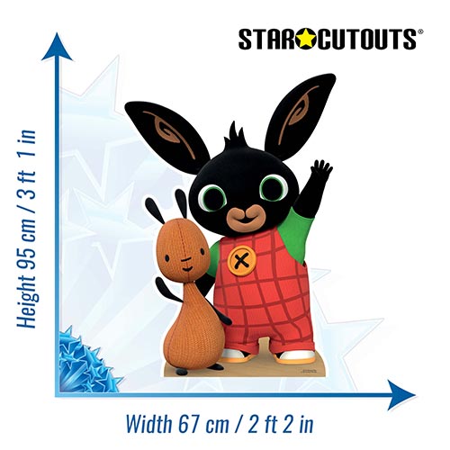 Bing and Flop Star Mini Cardboard Cutout 95cm Product Gallery Image