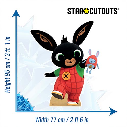 Bing Bunny Rabbit Star Mini Cardboard Cutout 95cm Product Gallery Image