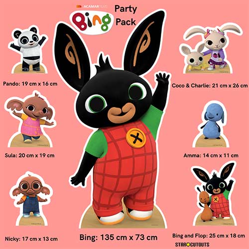 Bing Cardboard Cutouts Decoration Pack Product Gallery Image