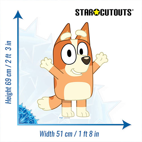 Bingo Bluey Star Mini Cardboard Cutout 69cm Product Gallery Image
