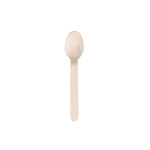 Biodegradable Compostable Wooden Cutlery Teaspoons 11cm - Pack of 100
