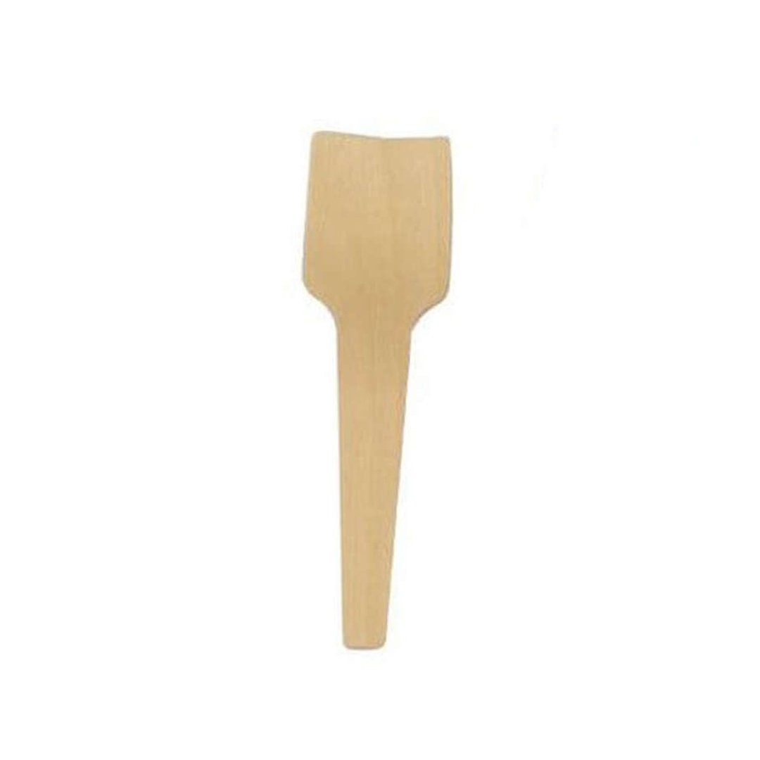 Biodegradable Wooden Ice Cream Scoop Spoons - Pack of 100
