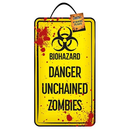 Biohazard Halloween Wall Plaque Hanging Decoration 40cm Product Image