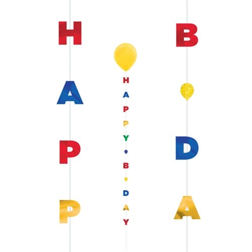 Birthday Fun String Balloon Tail 182cm