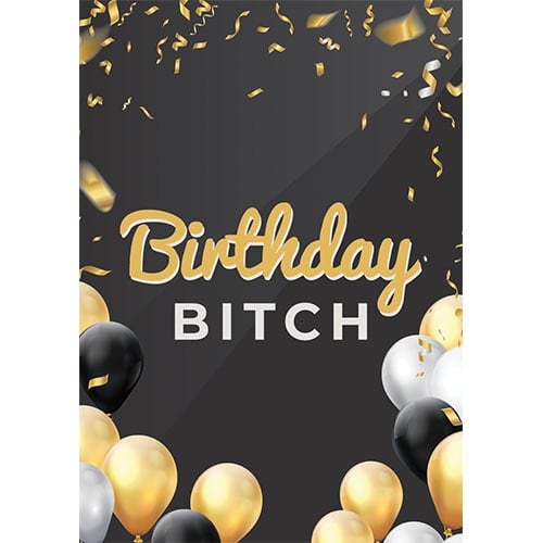 Birthday Bitch Adult Poster PVC Party Sign Decoration Product Gallery Image