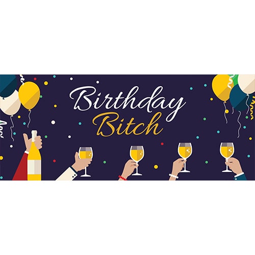 Birthday Bitch Adult PVC Party Sign Decoration Product Image