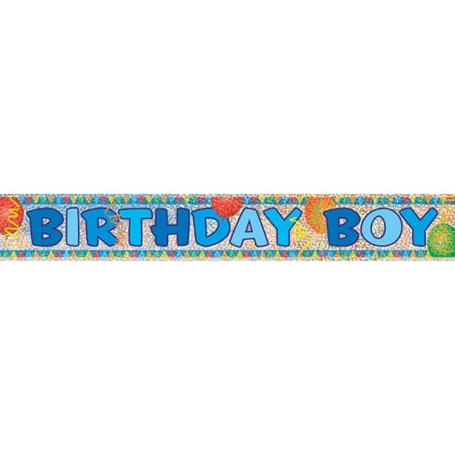 Birthday Boy Prismatic Banner 365cm Product Image