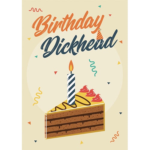 Birthday Dickhead Adult Poster PVC Party Sign Decoration Product Gallery Image