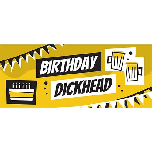 Birthday Dickhead Adult PVC Party Sign Decoration Product Image