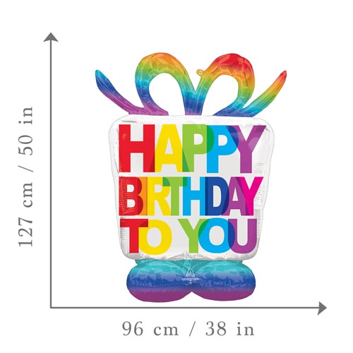 Birthday Present Airloonz Air Fill Giant Foil Balloon 127cm / 50 in Product Gallery Image