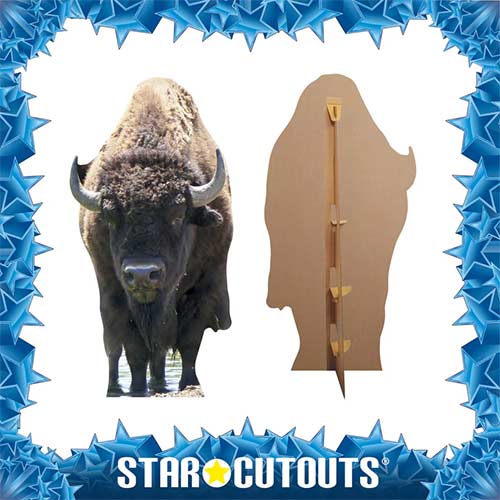 Bison Lifesize Cardboard Cutout 180cm Product Gallery Image