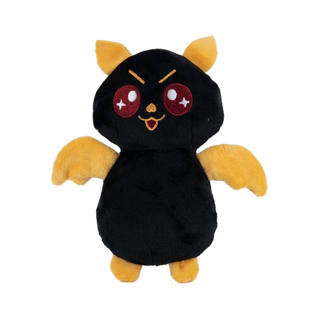 Black & Yellow Halloween Bat Plush Soft Toy 15cm