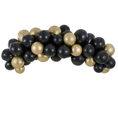 Black & Gold DIY Premium Balloon Kit Product Gallery Image