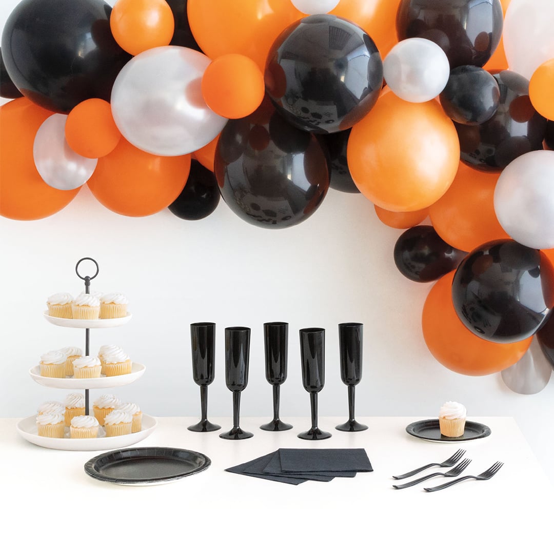 Black & Orange DIY Halloween Garland Balloon Arch Kit
